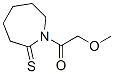 2H-Azepine-2-thione,  hexahydro-1-(methoxyacetyl)-  (9CI) 结构式