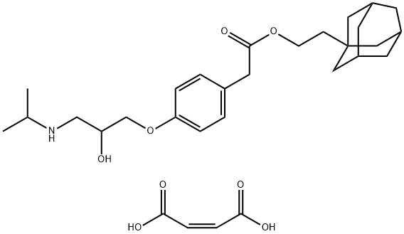 マレイン酸アダプロロール 化学構造式