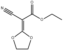 2 -氰基- 2 -(1,3-二羰基- 2 -亚基)乙酯 结构式