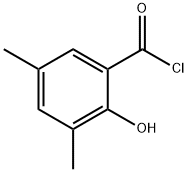 Benzoyl chloride, 2-hydroxy-3,5-dimethyl- (9CI) 结构式