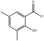 Benzoyl chloride, 2-hydroxy-3,5-dimethyl- (9CI),121031-61-6,结构式