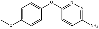 6-(4-甲氧基苯氧基)-3-氨基哒嗪, 121041-41-6, 结构式