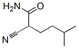 Hexanamide,  2-cyano-5-methyl- Structure