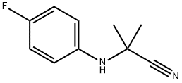 2-[(4-Fluorophenyl)amino]-2-methylpropanenitrile 结构式