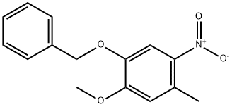 4-Benzyloxy-5-methoxy-2-nitrotoluene 化学構造式