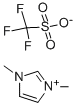 1,3-二甲基咪唑三氟甲磺酸盐 结构式