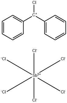 chlorodiphenylmethylium hexachloroantimonate Structure