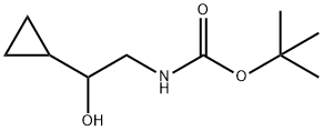 CARBAMIC ACID, (2-CYCLOPROPYL-2-HYDROXYETHYL)-, 1,1-DIMETHYLETHYL ESTER 化学構造式
