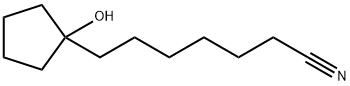 Cyclopentaneheptanenitrile, 1-hydroxy- (9CI),121108-83-6,结构式