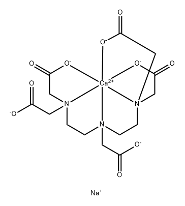 喷替酸钙钠,12111-24-9,结构式