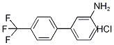 4'-(Trifluoromethyl)-[1,1'-biphenyl]-3-amine hydrochloride, 4-(3-Aminophenyl)benzotrifluoride hydrochloride, 3-[4-(Trifluoromethyl)phenyl]aniline hydrochloride Struktur