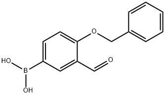 4-苄氧基-3-甲酰基苯硼酸,121124-98-9,结构式
