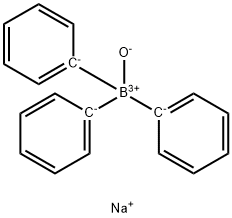 Triphenylborane-sodium hydroxide adduct Struktur