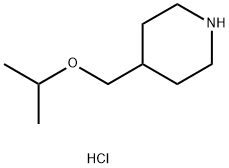 4-(イソプロポキシメチル)ピペリジン塩酸塩 化学構造式