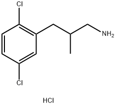 [3-(2,5-二氯苯基)-2-甲基丙基]胺盐酸盐 结构式