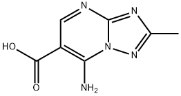 7-氨基-2-甲基[1,2,4]三唑并[1,5-A]嘧啶-6-羧酸,1211486-58-6,结构式