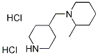 2-Methyl-1-(4-piperidinylmethyl)piperidinedihydrochloride Struktur