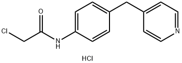 2-chloro-N-[4-(pyridin-4-ylmethyl)phenyl]acetamide hydrochloride Structure