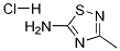 3-甲基-1,2,4-噻二唑-5-胺盐酸盐,1211503-80-8,结构式
