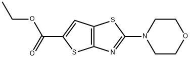 2-吗啉-4-基噻吩并[2,3-D][1,3]噻唑-5-甲酸乙酯, 1211506-76-1, 结构式