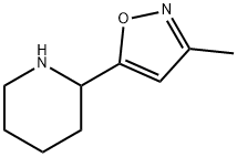 2-(3-Methyl-5-isoxazolyl)piperidine 化学構造式