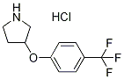 3-(4-三氟甲基苯氧基)吡咯烷盐酸盐,1211511-40-8,结构式
