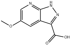 5-甲氧基-1H-吡唑并[3,4-B]吡啶-3-甲酸,1211515-71-7,结构式
