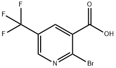 2-溴-5-三氟甲基烟酸 结构式