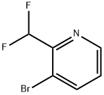 3-ブロモ-2-(ジフルオロメチル)ピリジン 化学構造式