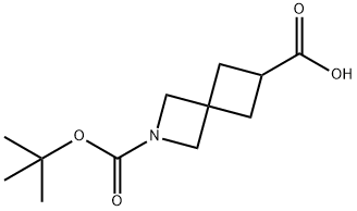 2-Azaspiro[3.3]heptane-2,6-dicarboxylic acid, 2-(1,1-dimethylethyl) ester Struktur