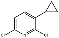 2,6-二氯-3-环丙基吡啶 结构式