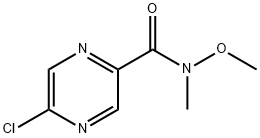5-氯-N-甲氧基-N-甲基-2-吡嗪羧酰胺 结构式