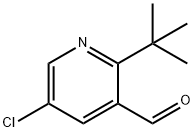 2-tert-butyl-5-chloronicotinaldehyde Struktur