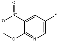 5-フルオロ-2-メトキシ-3-ニトロピリジン 化学構造式
