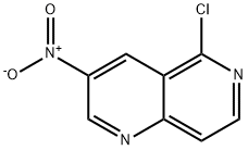 5-Chloro-3-nitro-1,6-naphthyridine Struktur