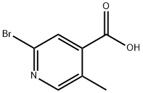 2-BROMO-5-METHYL-4-PYRIDINECARBOXYLIC ACID Struktur