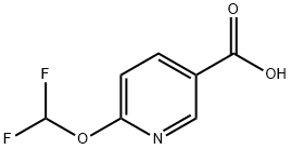 6-(difluoroMethoxy)nicotinic acid Struktur