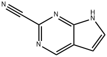 7H-Pyrrolo[2,3-d]pyrimidine-2-carbonitrile Struktur
