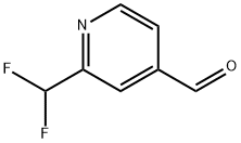 2-(Difluoromethyl)pyridine-4-carboxaldehyde, 2-(Difluoromethyl)-4-formylpyridine Struktur