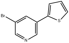 3-Bromo-5-(2-thienyl)pyridine Struktur