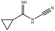 N'-シアノシクロプロパンカルボキシイミドアミド 化学構造式
