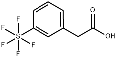 3-(Pentafluorosulfur)phenylacetic acid 结构式