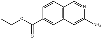 3-氨基异喹啉-6-羧酸乙酯 结构式