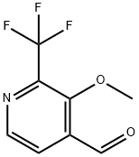 3-Methoxy-2-(trifluoromethyl)isonicotinaldehyde 化学構造式