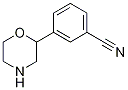 3-(MORPHOLIN-2-YL)BENZONITRILE 化学構造式