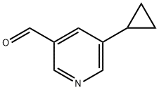 5-cyclopropylnicotinaldehyde Struktur