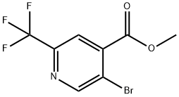 2-三氟甲基-5-溴异烟酸甲酯,1211589-41-1,结构式