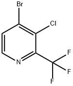 4-溴-3-氯-2-(三氟甲基)吡啶,1211589-95-5,结构式