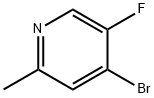 4-ブロモ-5-フルオロ-2-メチルピリジン 化学構造式