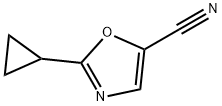 2-cyclopropyloxazole-5-carbonitrile Struktur